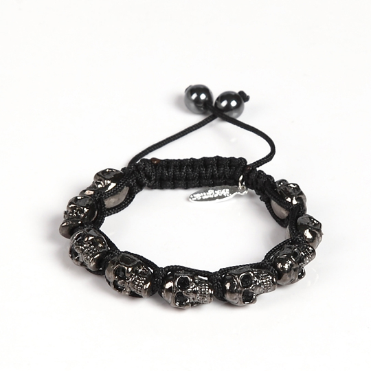 Black Skull Shamballa bracelets