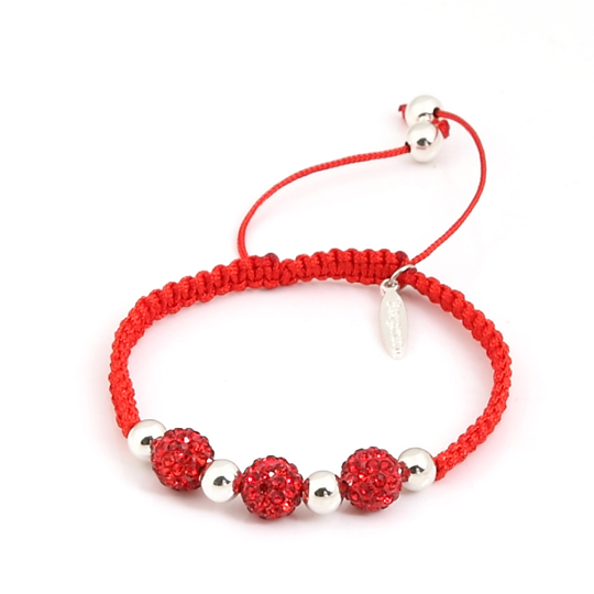 Red cord 8 MM red stones