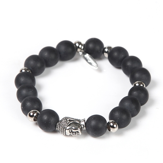 Black Onyx buddha bracelet